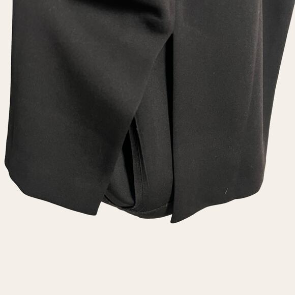 Misha Benecia Black Strappy Back Midi Cocktail Dress Size 10 - Picture 14 of 16